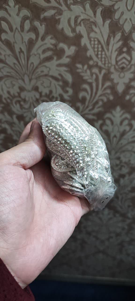 خرید اینترنتی نگین بادمجانی شکل